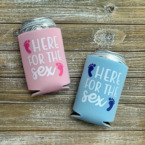 Baby Girl Gender Reveal Koozie For Baby Shower