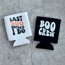 Load image into Gallery viewer, Last Boo Before I Do and Boo Crew Halloween Bachelorette Can Coolers
