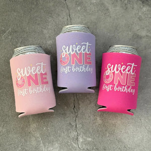 Sweet ONE First 1st Birthday Can Coolers Desserts Donuts