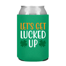 Load image into Gallery viewer, Let&#39;s Get Lucked Up St. Patrick&#39;s Day Party Favor Can Cooler
