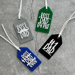 Father's Day Best Dad Ever Acrylic Gift Tags