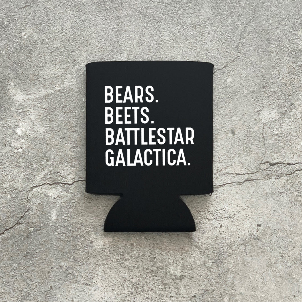The Office Bears Beets Battlestar Galactica Can Cooler