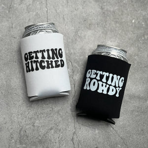 Getting Hitched Getting Rowdy Country Austin Dallas Texas Nashville Cowgirl Bachelorette Party Can Coolers