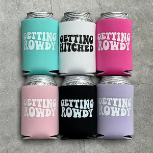 Getting Hitched Getting Rowdy Country Austin Dallas Texas Nashville Cowgirl Bachelorette Party Can Coolers