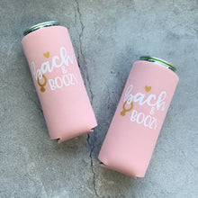 Load image into Gallery viewer, Bride &amp; Boujee, Bach &amp; Boujee Bachelorette Party Slim Can Coolers

