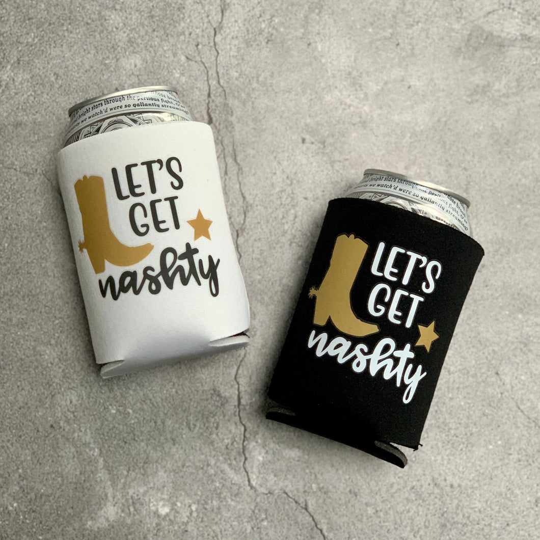 Let's Get Nashty Bachelorette Party Can Coolers