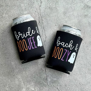 Bride and Boojee Bach and Boozy Halloween Bachelorette Can Coolers