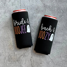 Load image into Gallery viewer, Bride and Boojee Bach and Boozy Halloween Bachelorette Slim Seltzer Can Coolers
