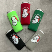 Load image into Gallery viewer, Santa Claws Christmas Party Favor Slim Can Coolers
