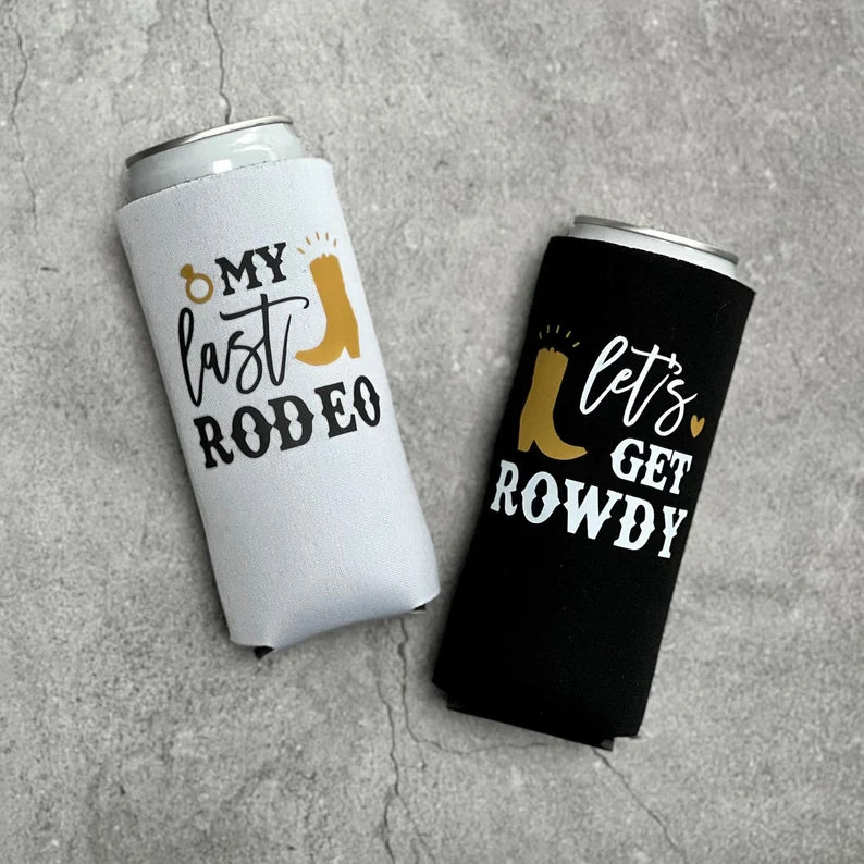Wedding Can Coolers, Slim | Let's Drink