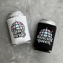 Load image into Gallery viewer, Disco Bride &amp; Dancing Queen Disco Themed Bachelorette Party Can Coolers Groovy Stayin Alive Let’s Go Girls
